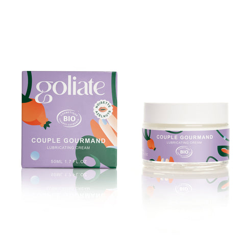Cremă/Ulei de masaj comestibil și lubrifiant intim bio 2 în 1 | Goliate