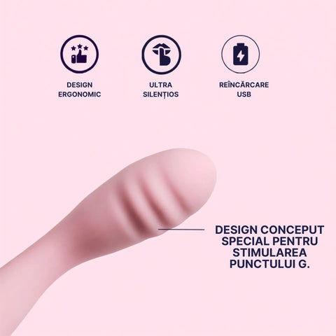 Vibrator G-Vibs pentru Femei - Mon Amour| 10 Moduri Intense de Vibrație | Design Ergonomic pentru Stimularea Punctului G