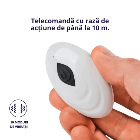 Plop- Plug Anal Vibrator cu Telecomandă | 10 Moduri de Vibrație | Telecomandă pentru Stimulare Personalizată