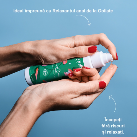 Lubrifiant anal bio pe bază de apă pentru confort optim, vegan | Goliate