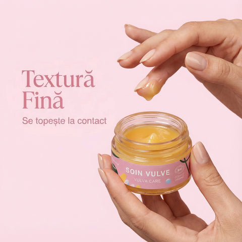 Balsam Intim Calmant pentru Vulvă | Îmbogățit cu Gălbenele (Calendula) și Vitamina E | Hidratează și Hrănește | Pentru Uscăciune și Disconfort | Îngrijire Intimă Externă