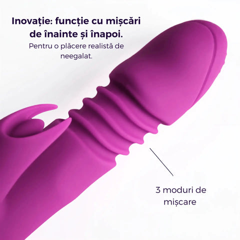 Milo – Vibrator telescopic cu încălzire