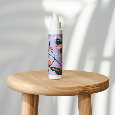 Ulei de Masaj Organic GOLIATE | Efect Afrodisiac | Gel Cosmetic Relaxant | Masaj Senzorial în Cuplu | Pentru Femei și Bărbați | 100 ml