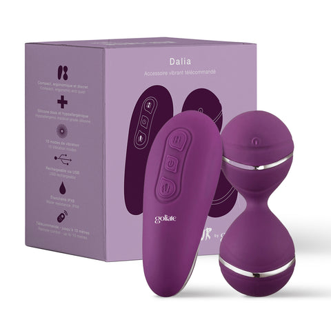 Dalia – Dispozitiv Intim 3 în 1 | Bile Kegel (Geisha) Vibrante | Ou Vibrator | Stimulator Clitoridian | Vibrator pentru Femei și Cupluri