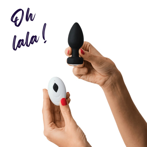 Plop- Plug Anal Vibrator cu Telecomandă | 10 Moduri de Vibrație | Telecomandă pentru Stimulare Personalizată
