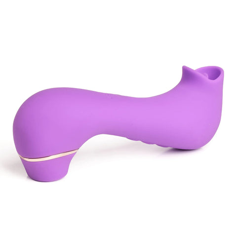 SNAKE- Mon Amour – Stimulator Intim 2 în 1 cu Sucțiune și Efect de Limbă | 10 Moduri de Sucțiune | 10 Moduri cu Efect de Limbă | Stimulare Intensă